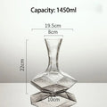 Sikunuo | Irregular Crystal Glass Wine Decanter