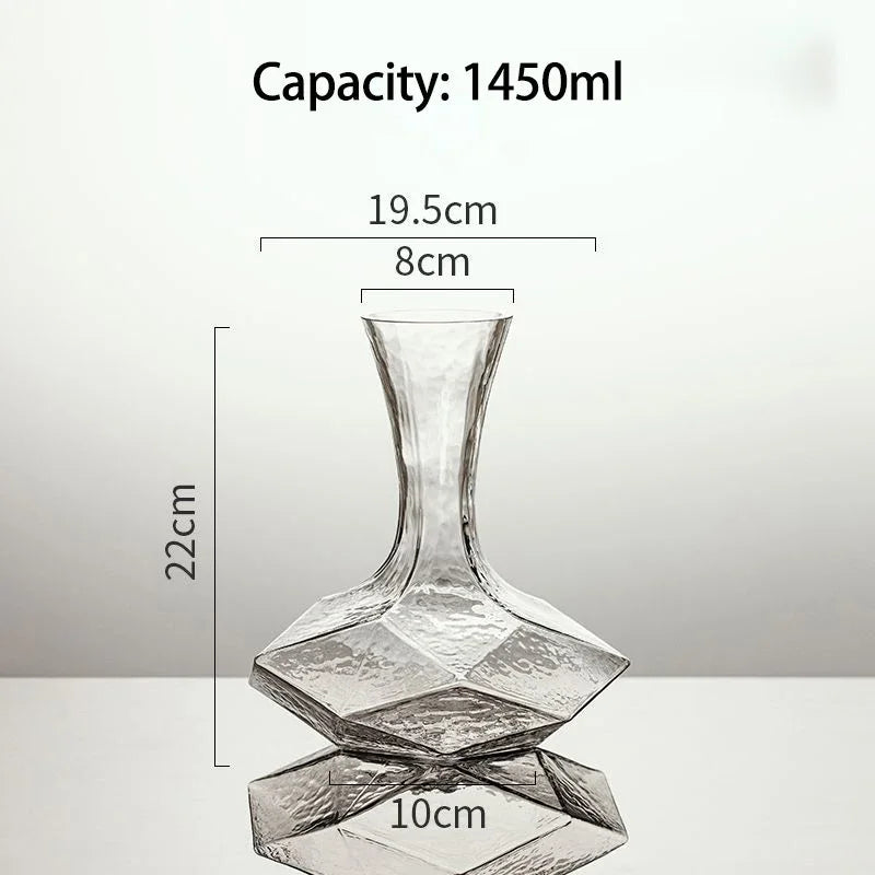 Sikunuo | Irregular Crystal Glass Wine Decanter