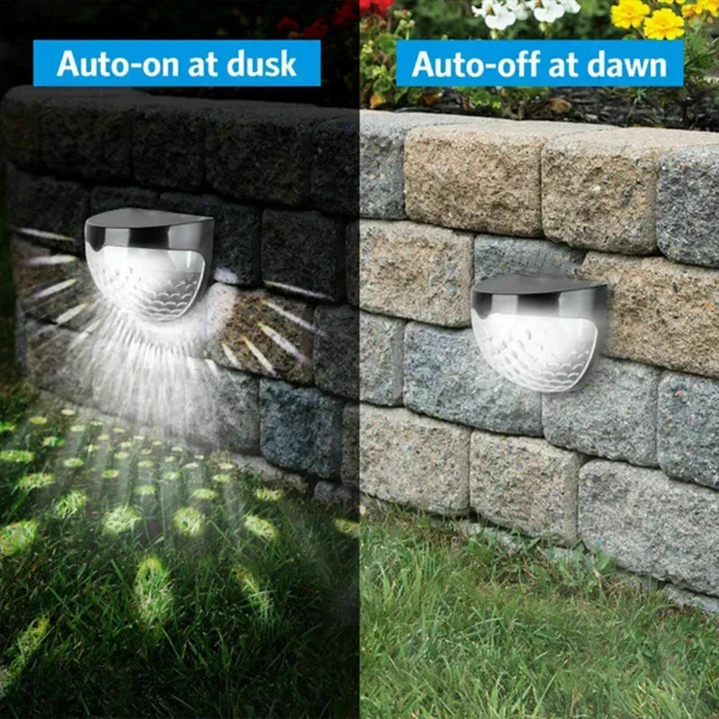 Sikunuo | Outdoor Waterproof Solar LED Patio Wall Lamp