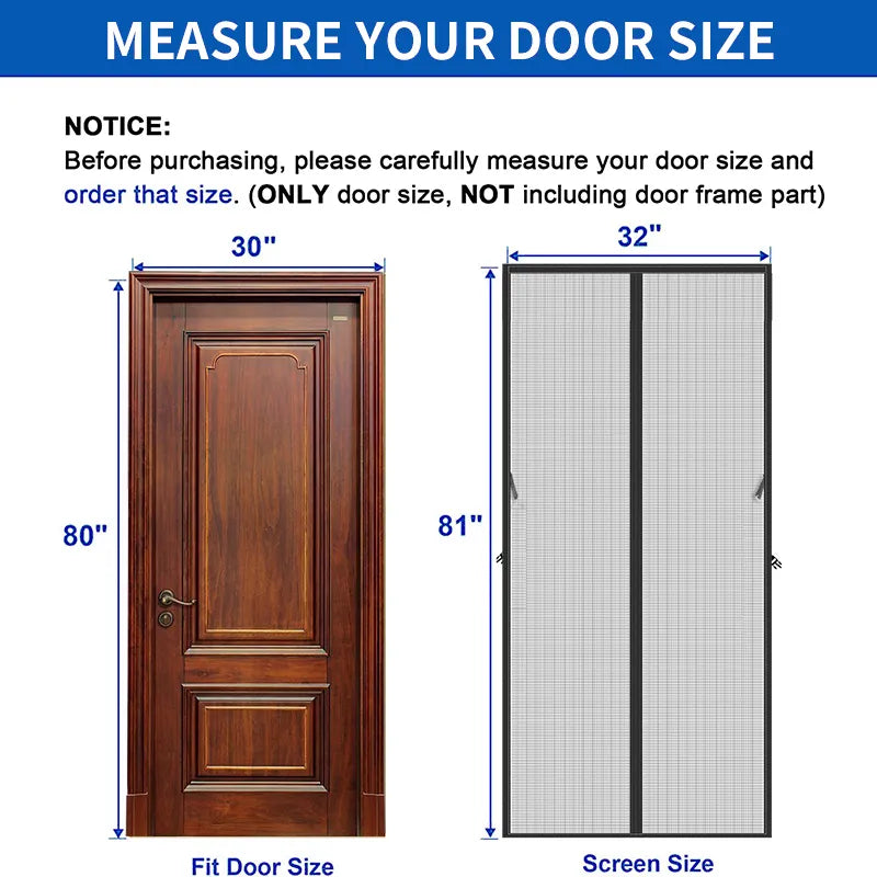 Sikunuo | Magnetic Cold-Proof Cotton Door Curtain
