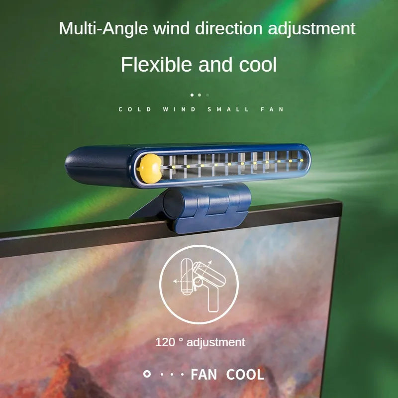 Sikunuo | Turbo Strong Airflow Screen Hanging Cooling Fan