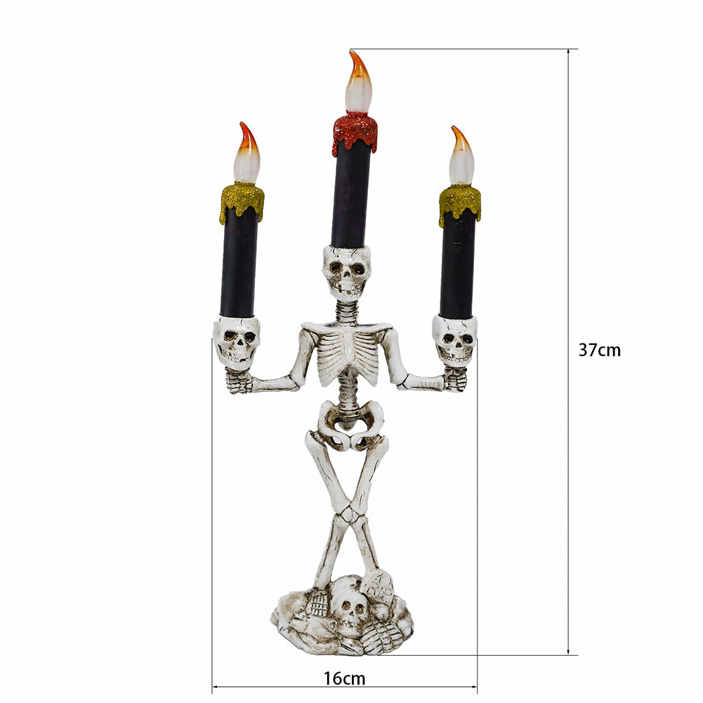 Sikunuo | Scary Skeleton Halloween Candle Lights