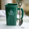 Sikunuo | Large Trash Can Ceramic Creative Mug