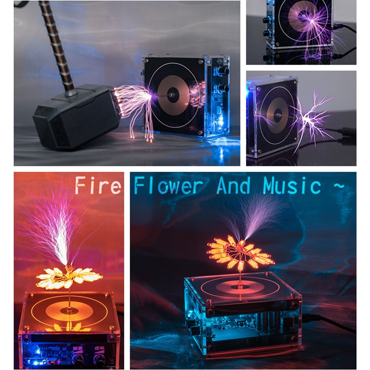 Sikunuo | Wireless Tesla Coil High-Frequency Lighting Speaker