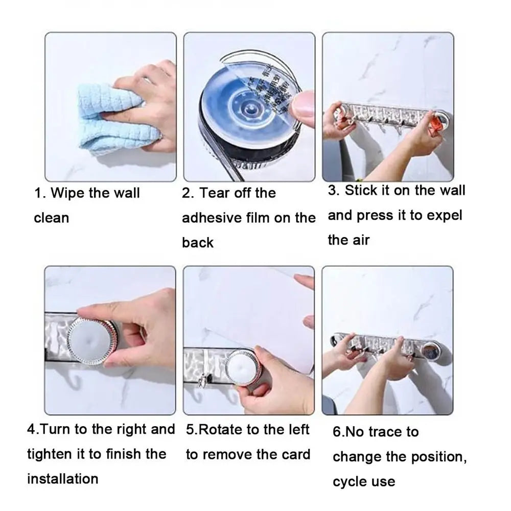 Sikunuo | Punch-Free Rotating Powerful Suction Multifunctional Hooks