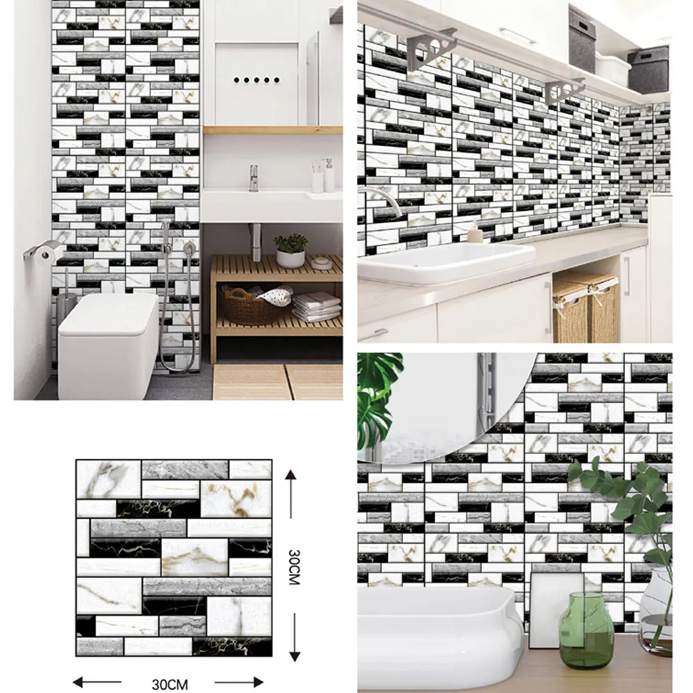 Sikunuo | 3D Wall Brick Pattern Decal