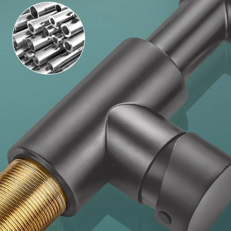 Sikunuo | Splash-Proof Mechanical Universal Rotatable Arm Faucet