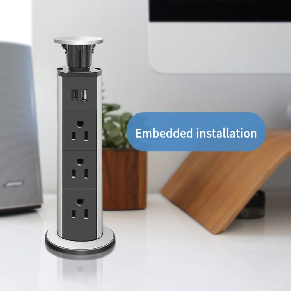 Sikunuo | Cable Organizer Table Socket Pop-Up Power Strip