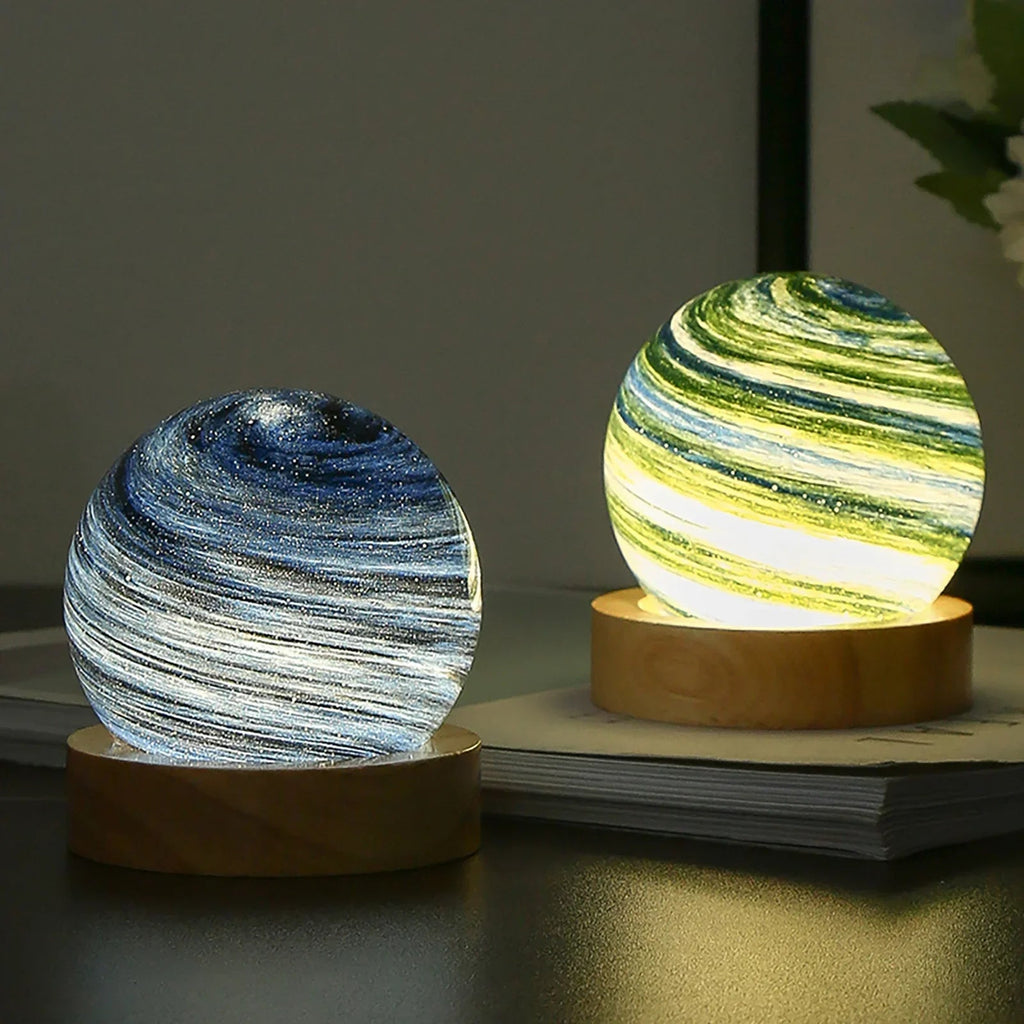 Sikunuo | 3D Crystal Planets Atmosphere Night Lamp