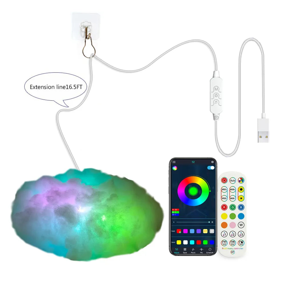 Sikunuo | Cloudscape Glow 3D Cloud Smart Bedroom Light