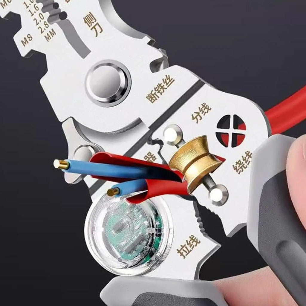 Sikunuo | Multi-Task Wire Stripper Voltage Detector Plier