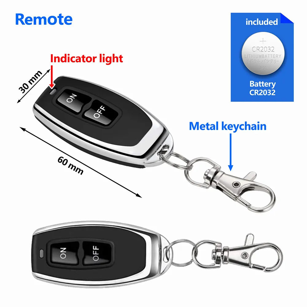 Sikunuo | Signal Receiver Wireless Remote Control Switch Relay