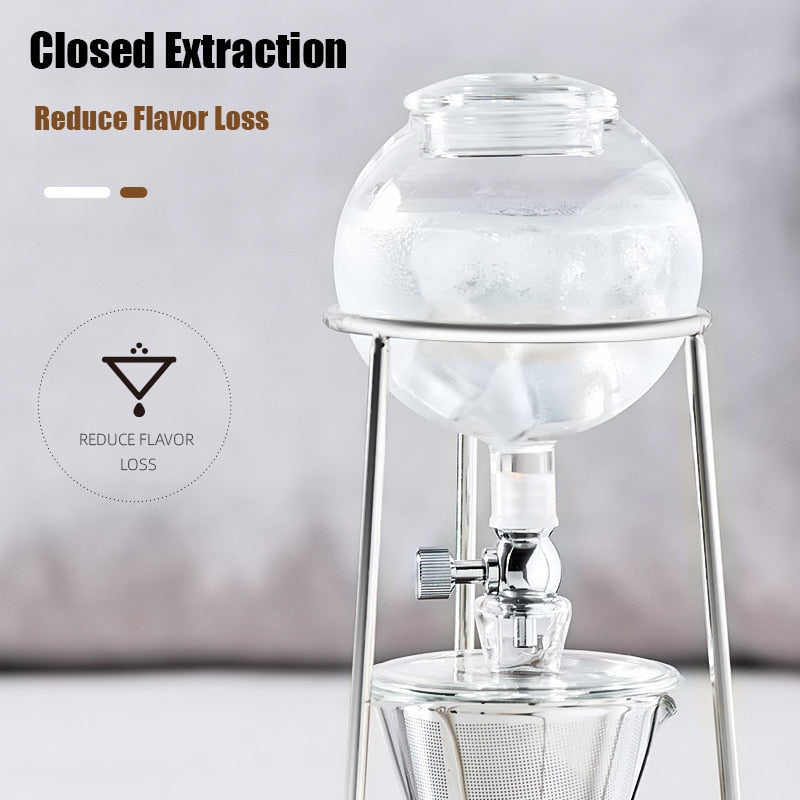 Sikunuo | Vintage Art Brew Glass Reusable Drip Coffee Pot