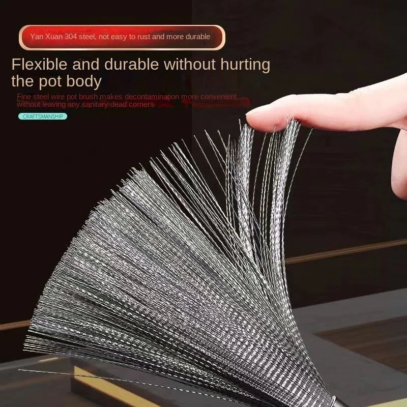 Sikunuo | Long Handle Nano Pot Cleaning Brush