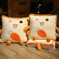 Sikunuo | Playful Cartoon Toast Foldable Travel Pillow Blanket