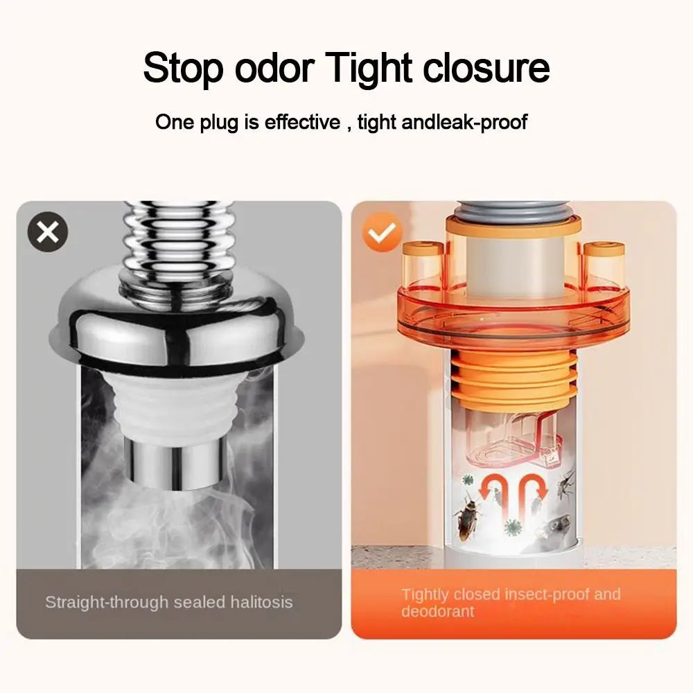 Sikunuo | Odor Prevention Automatic Drainage Pipe Adapter Drainer