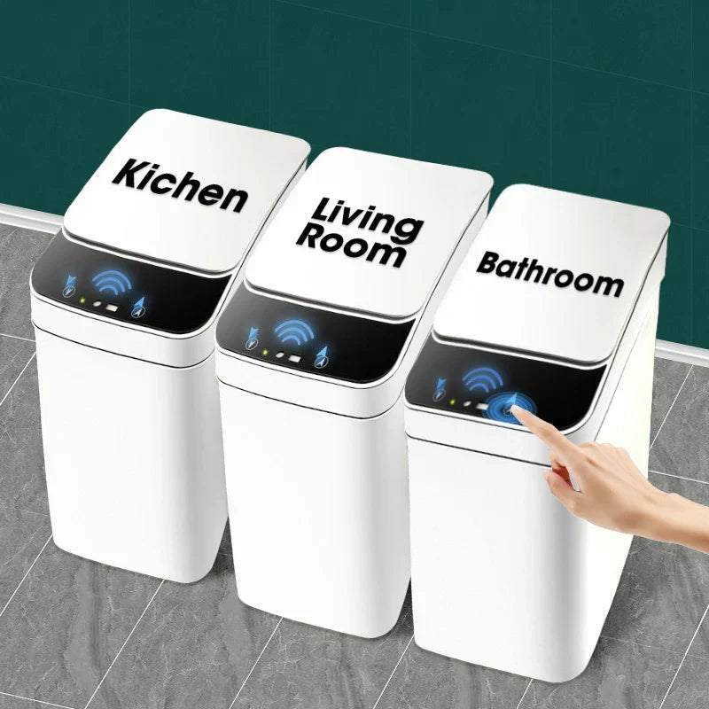 Sikunuo | Waterproof Smart Wave Sensor Automatic Trash Can