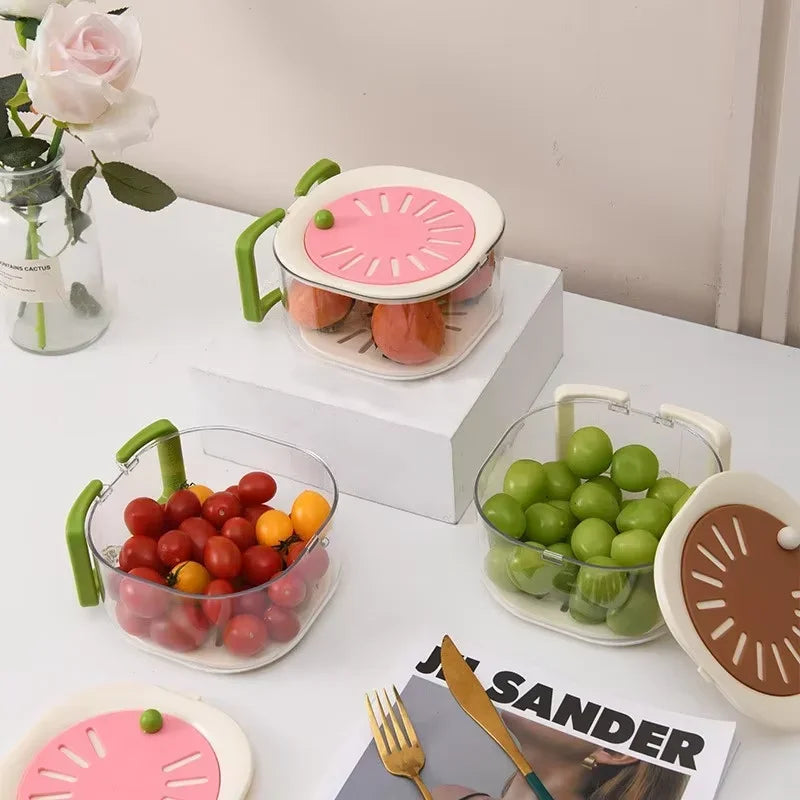 Sikunuo | Dust-Proof Fruit Drainer Basket