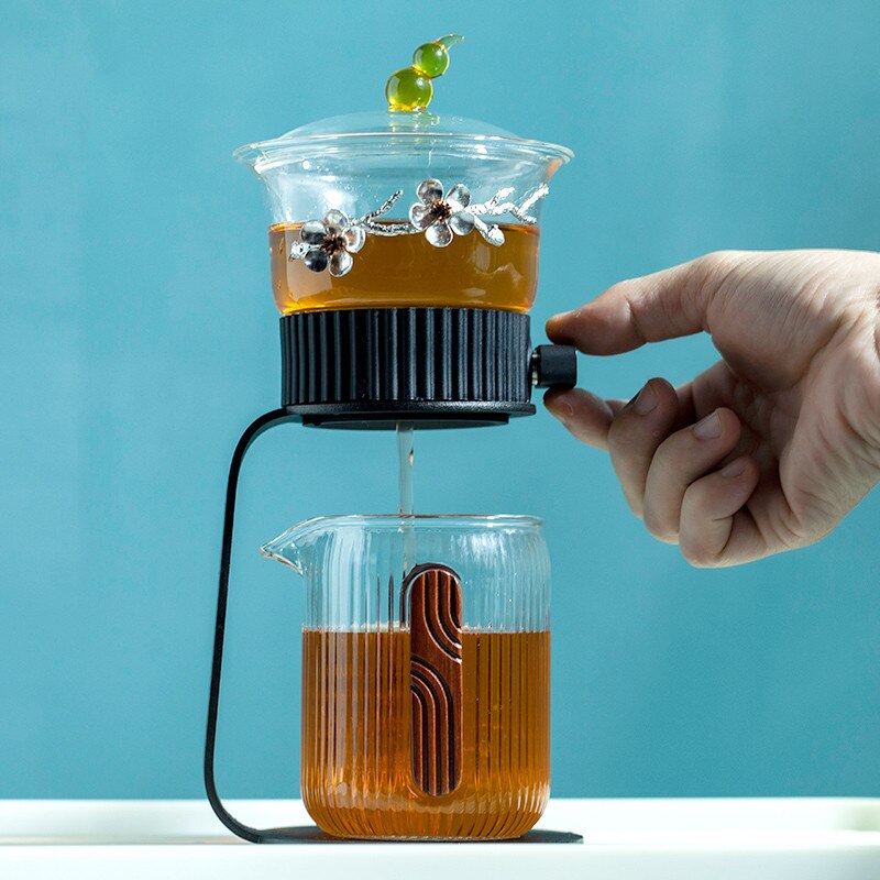 Sikunuo | Ancient Mystery Leaf Glass Teapot