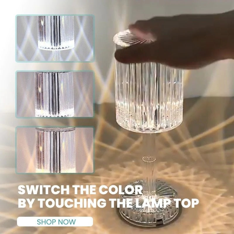 Sikunuo | Diamond Glow Acrylic Touch Table Night Lamp