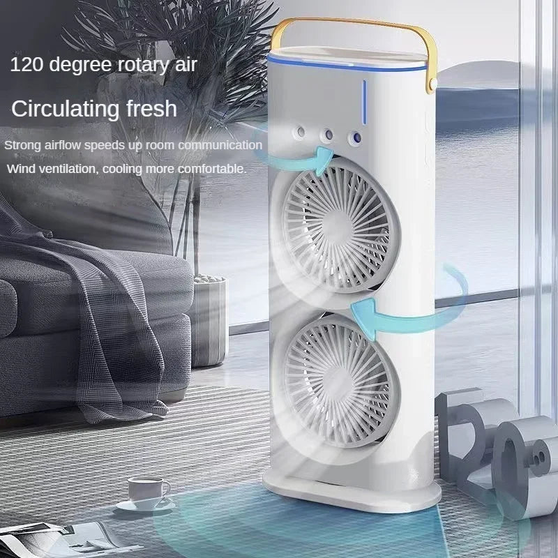 Sikunuo | Portable Double Fan Cooling Spray Air Conditioning