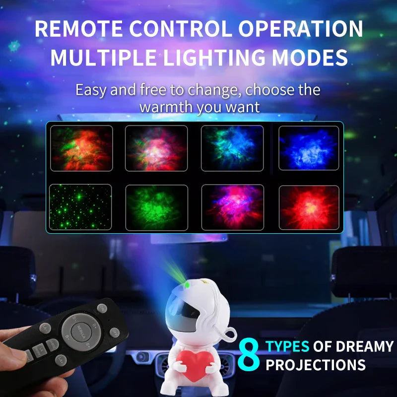 Sikunuo | Love Astronaut Galaxy Night Light Projector