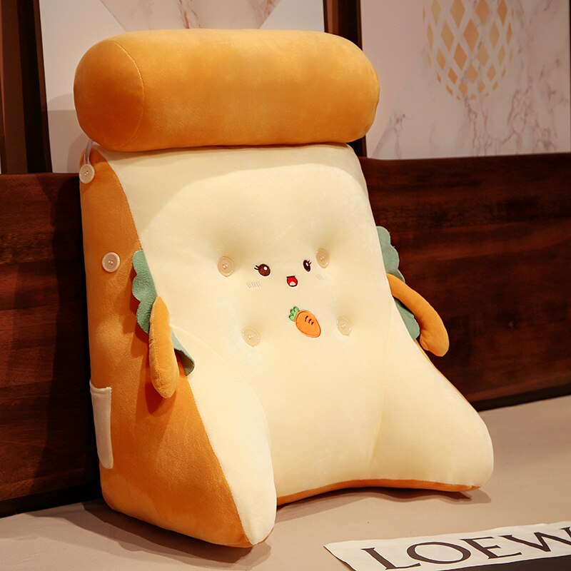 Sikunuo | Cozzy Cuddles Toast Bread Plush Seat Pillows