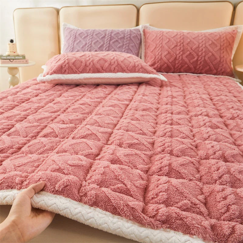 Sikunuo | Thick Warm Winter Blanket Mattress Pad