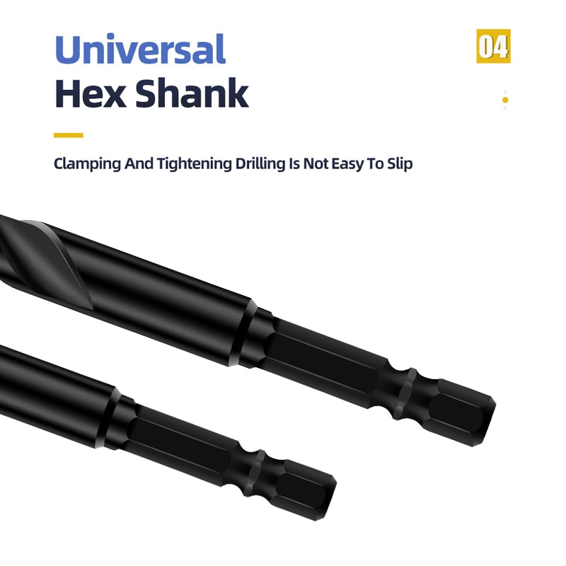 Sikunuo | Heavy-Duty Mega Ultimate Cross Hex Drill Bit Set
