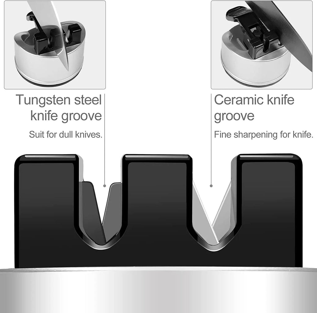 Sikunuo | Non-Slip Pocket Size Chef's Quick Knife Sharpener