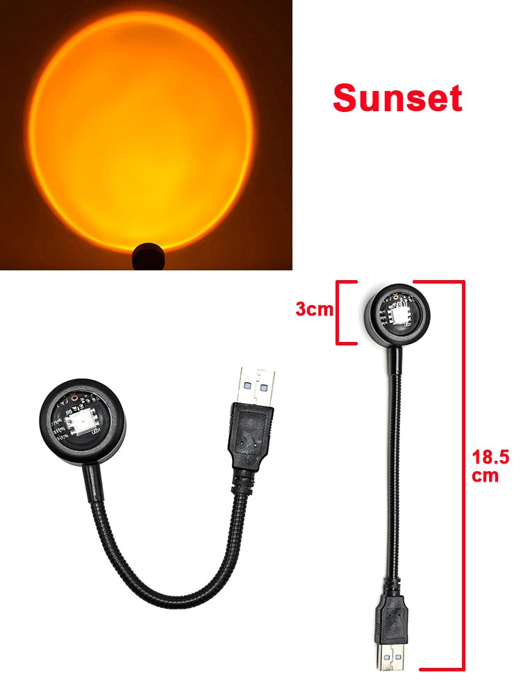 Sikunuo | Mini USB Sunset Night Lamp