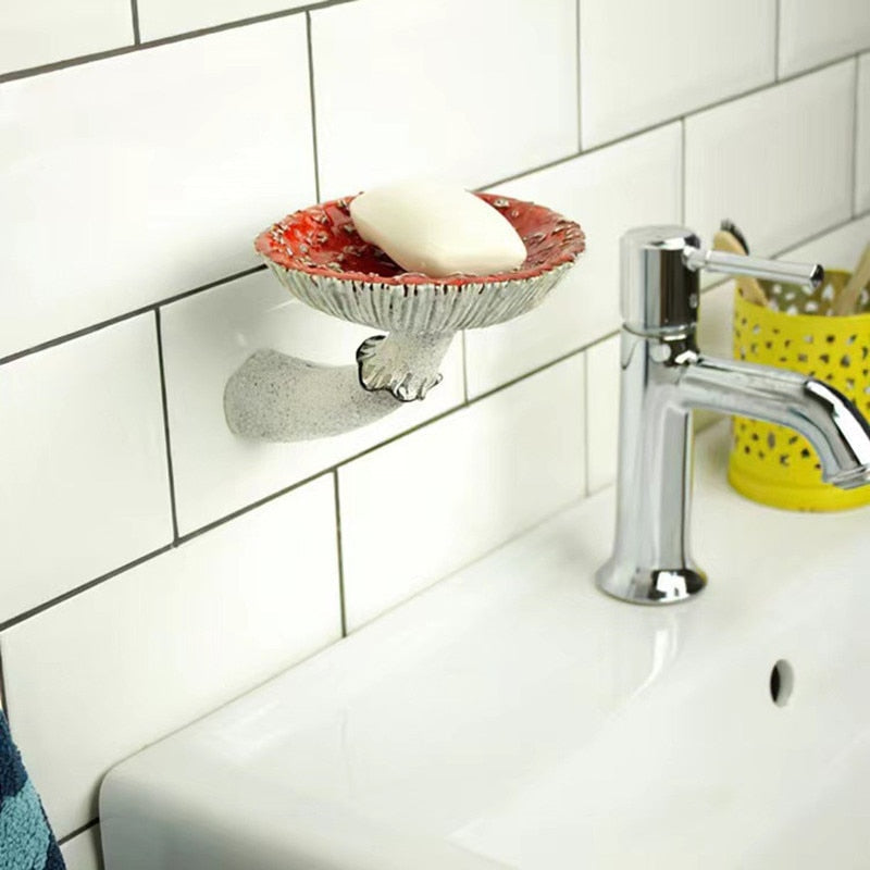 Sikunuo | Mushroom Shape Floating Resin Wall Shelf