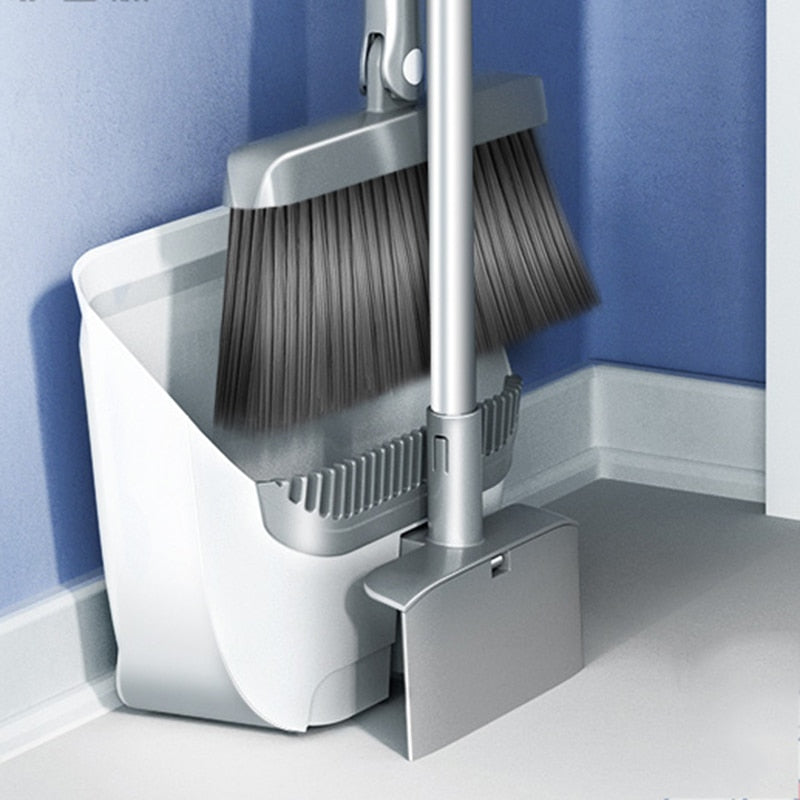 Sikunuo | Creative Self-Cleaning Foldable Dustpan Broom