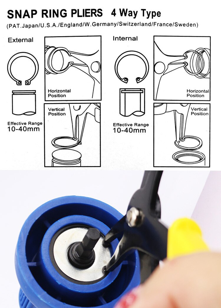 Sikunuo | 2in1 Snap Ring Pliers Tool