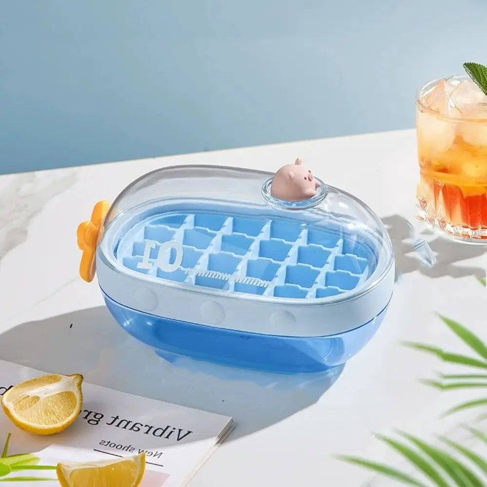 Sikunuo | Cute Cartoon Rotating Knob Ice Cube Tray