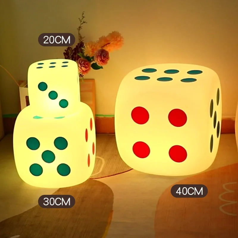 Sikunuo | Huge Dice Bedside Atmosphere Floor Table Lamp