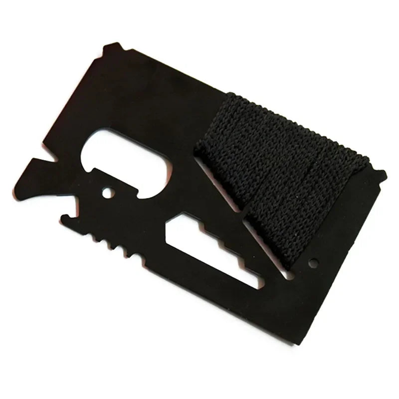 Sikunuo | GearPro MultiTool Card | 14-in-1 stainless steel tool for outdoor adventures | Compact & Versatile