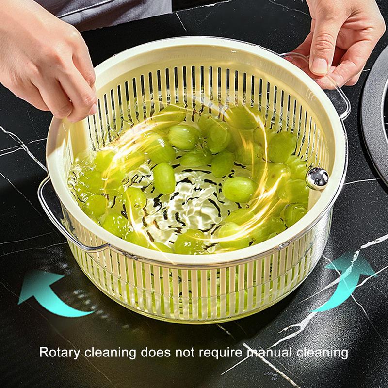 Sikunuo | Manual Spin Vegetable Drainer Basket