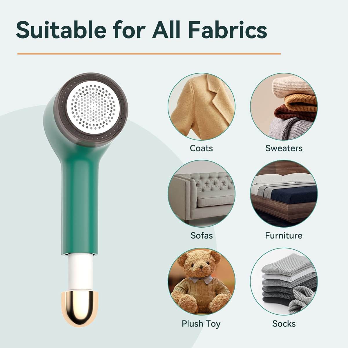 Sikunuo | 2in1 Rechargeable Electric Clothes Lint Remover
