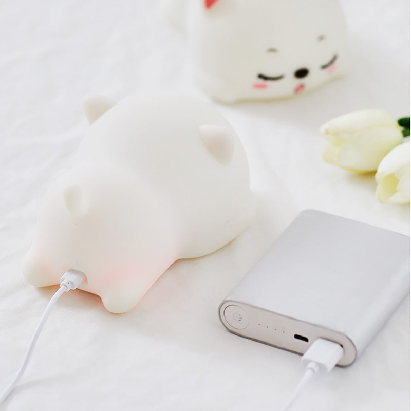 Sikunuo | Mini Cat LED Touch Sensor Night Lamp