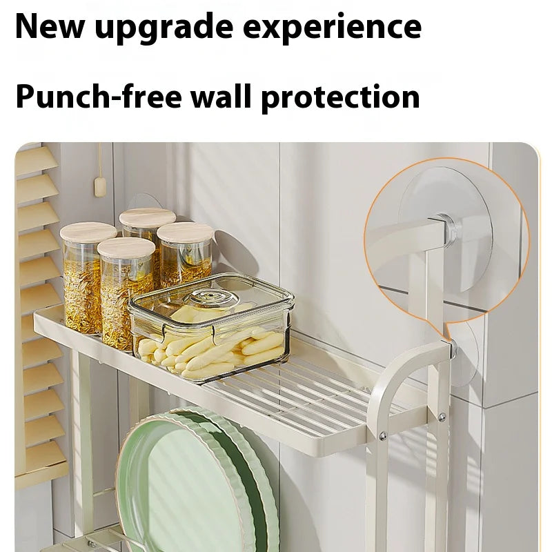 Sikunuo | Shelf Sleek Space-Saving Multi-Tier Kitchen Storage Rack