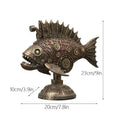 Sikunuo | Steampunk Mechanical Blackfish Figurine