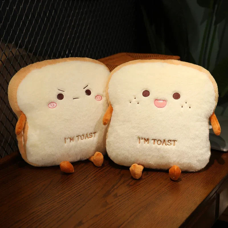 Sikunuo | Plush Toast Bread Ultra Soft Hand Warmer Pillow