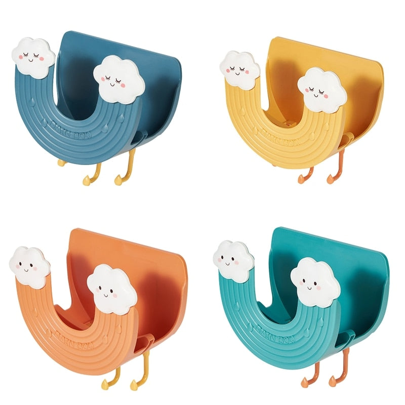 Sikunuo | Rainbow Wall-Mounted Hook Kitchen Pot Lid Holder