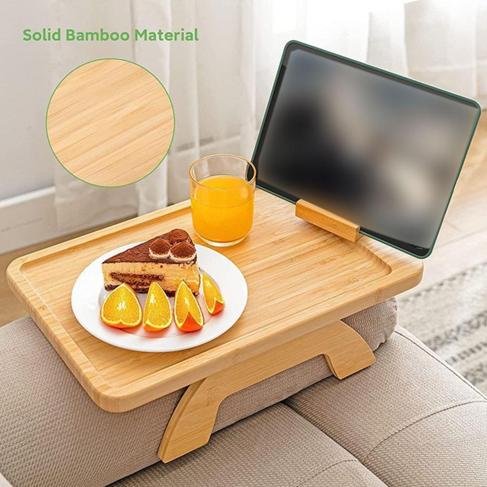 Sikunuo | Comfy Sofa Armrest Wooden Tray