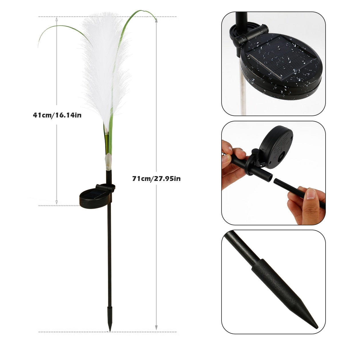 Sikunuo | Outdoor Solar Waterproof Reed Garden Lights