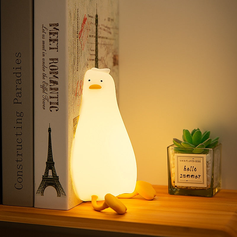 Sikunuo | Lazy Flat Duck Atmosphere Night Lamp