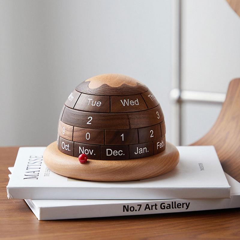 Sikunuo | Unique Planet Wooden Table Calendar