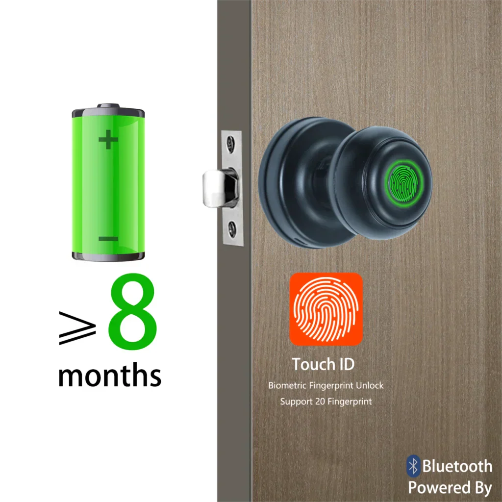 Sikunuo | Touch Secure Fingerprint Smart Door Knob