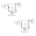 Sikunuo | Nordic Antler Novelty Drinking Glass